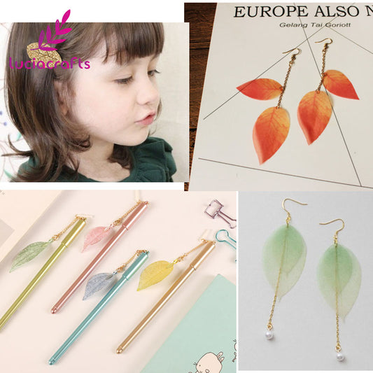 Lucia Crafts Multi-Color Natural Skeleton Leaf Dry Leaves