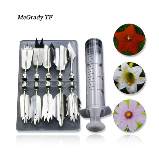 10pieces set 3D Jelly Flower Nozzle Syringe