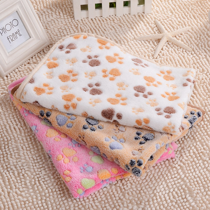 Winter Dog Bed Blankets Fleece Sleeping Mats