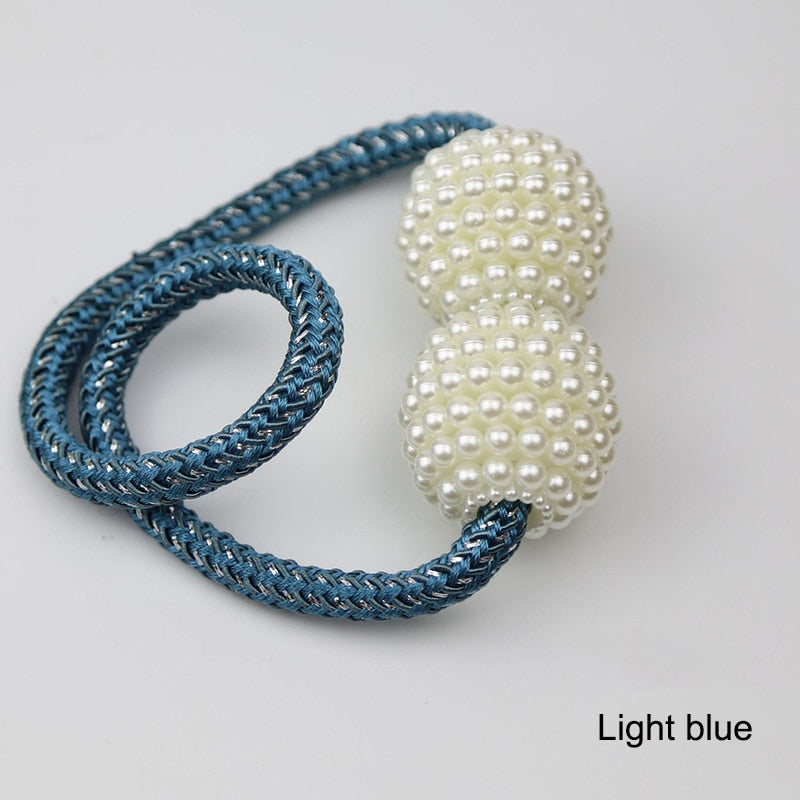 1x Pearl Magnetic Curtain Clip Curtain Holders Tieback Buckle Clips