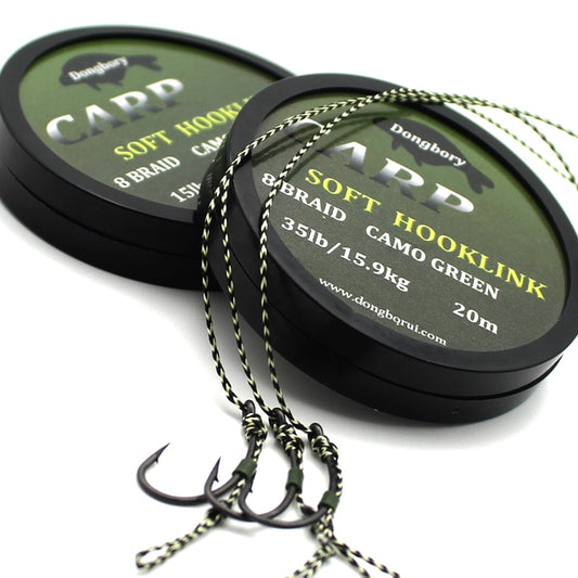 20m Carp Fishing Line Soft Hook Link Carp Hooklink