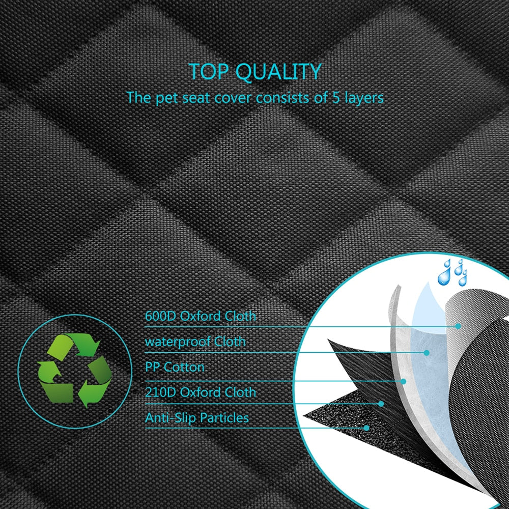 Dog Car Seat Cover 100% Waterproof Back Seat Cover