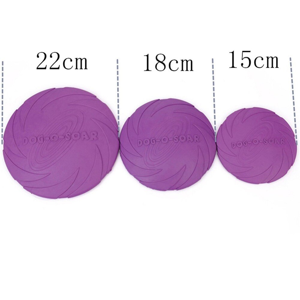 Silica Gel Soft Pet Flying Discs Dog Toys Saucer