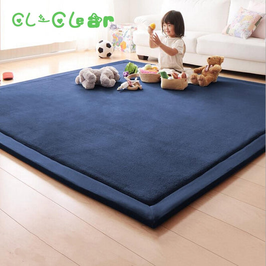 Thick Play Mats Coral Fleece Blanket Carpet Baby Crawling