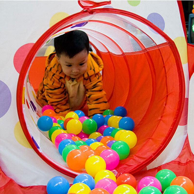 3 In 1 Toy Tents Tunnel for Children Baby Indoor Ocean Balls