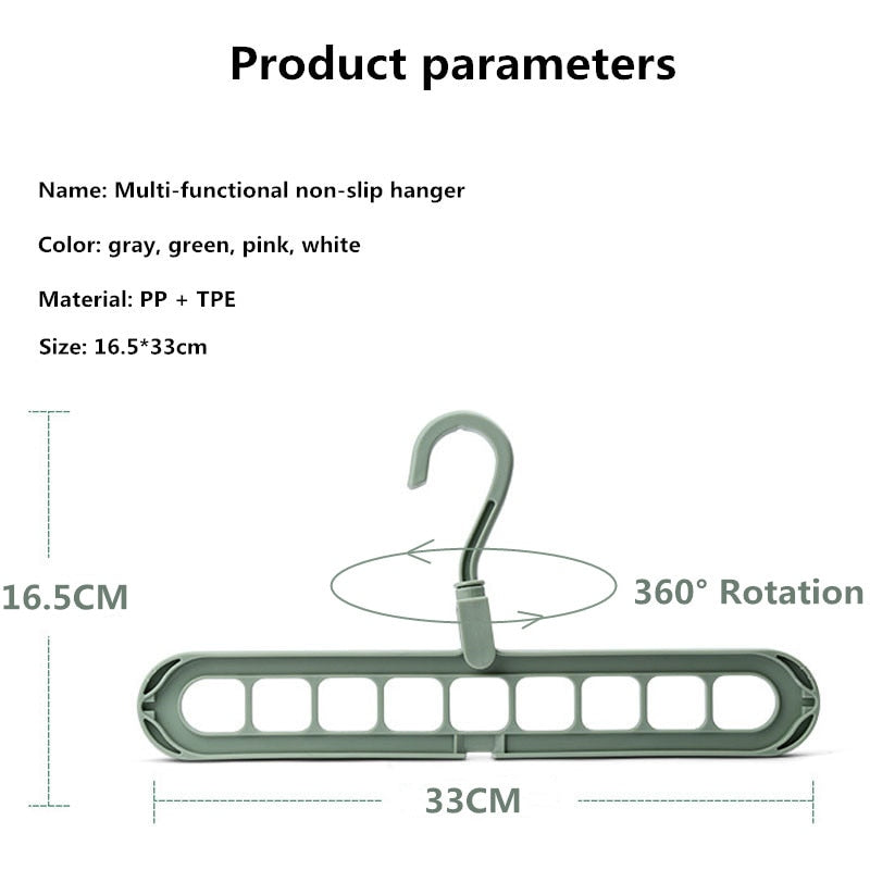 Magic Multi-port Support hangers for Clothes Drying Rack