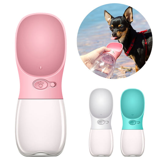 Portable Pet Dog Water Bottle For Dogs Travel Drinking Bowl