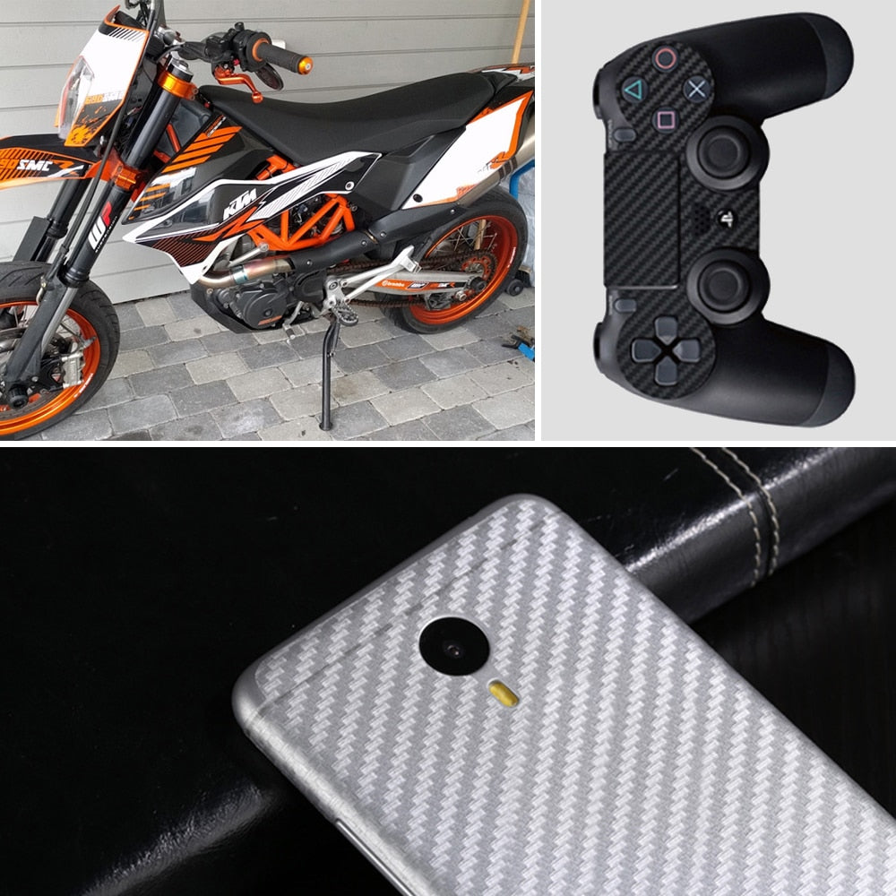 3D Carbon Fiber Vinyl Car Wrap Sheet Roll Film