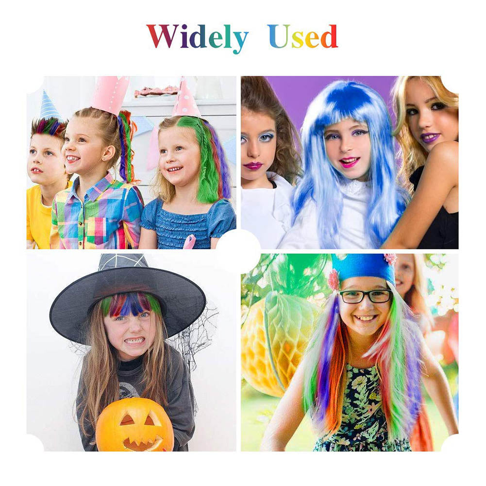 Temporary Hair Color Chalk Combs Kit Fashion Colorful