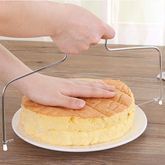 1PC Double Line Cake Cut Slicer Adjustable Stainless Steel Device