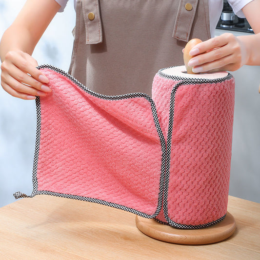 5pieces Household Kitchen Rags Microfiber Towel Cleaning Cloth
