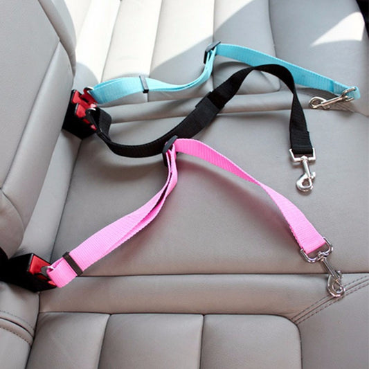 Adjustable Pet Cat Dog Car Seat Belt Pet Seat Vehicle Dog Harness