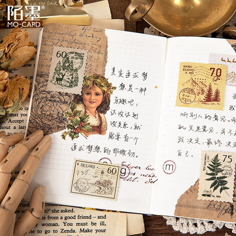 Mucha Painting Paper Sticker Decoration Stickers