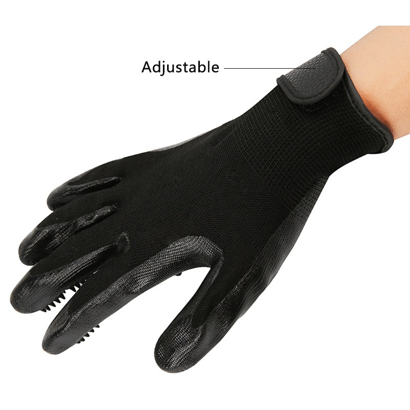 Grooming Glove for Cats Soft Rubber Pet Hair Remover