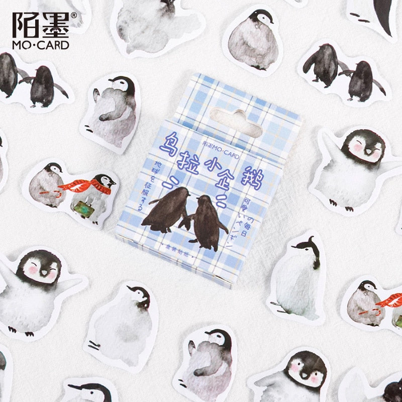 Cute Penguin Kawaii Stationery Sticker Set Cartoon