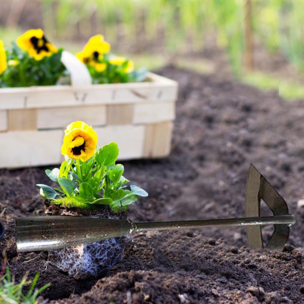 All-Steel Hollow Hoe Handheld Farming Weeding Shovel