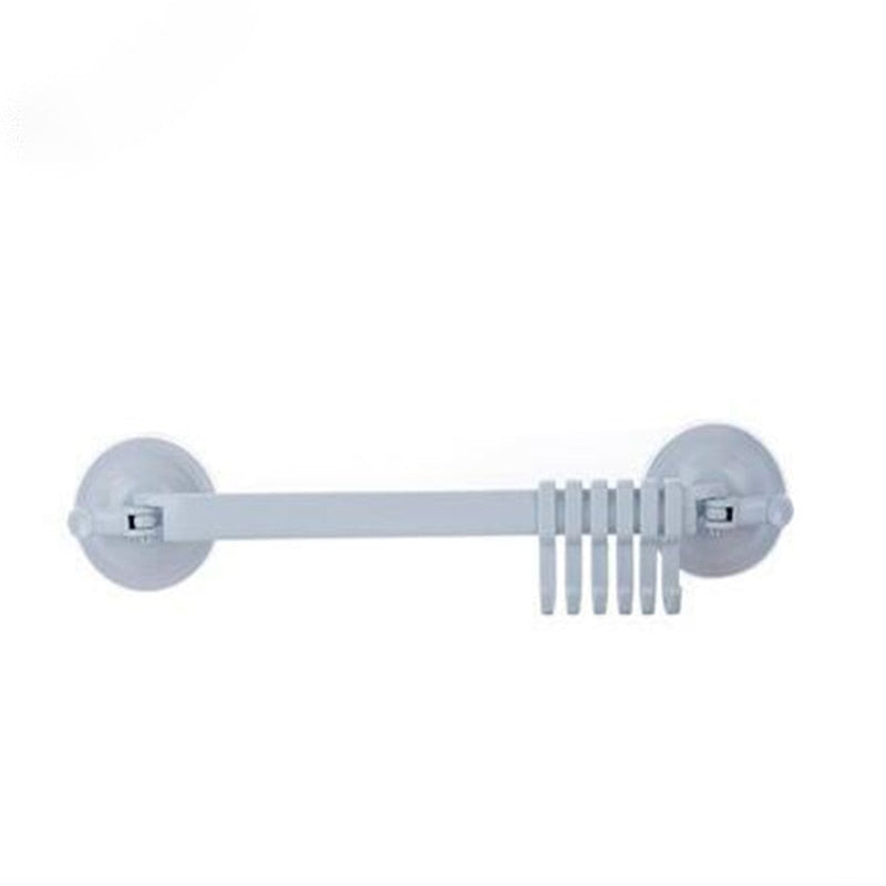 Adjustable Towel Rack Bathroom Shelf Hooks Hanger