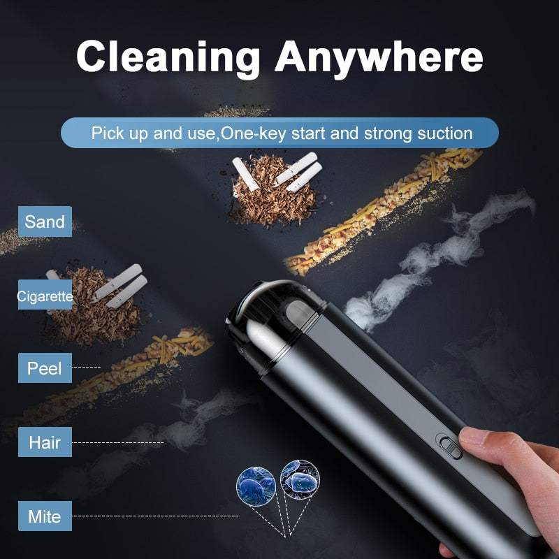Portable Car Vacuum Cleaner Wireless Auto Vacuum