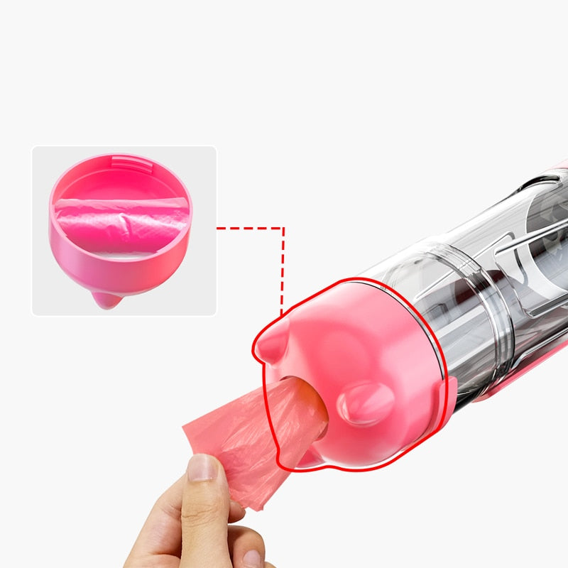 Pet Water Bottle Feeder Bowl Portable Drinking