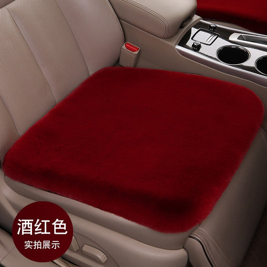 Car Seat Cushion Winter Plush Rabbit Fur Winter