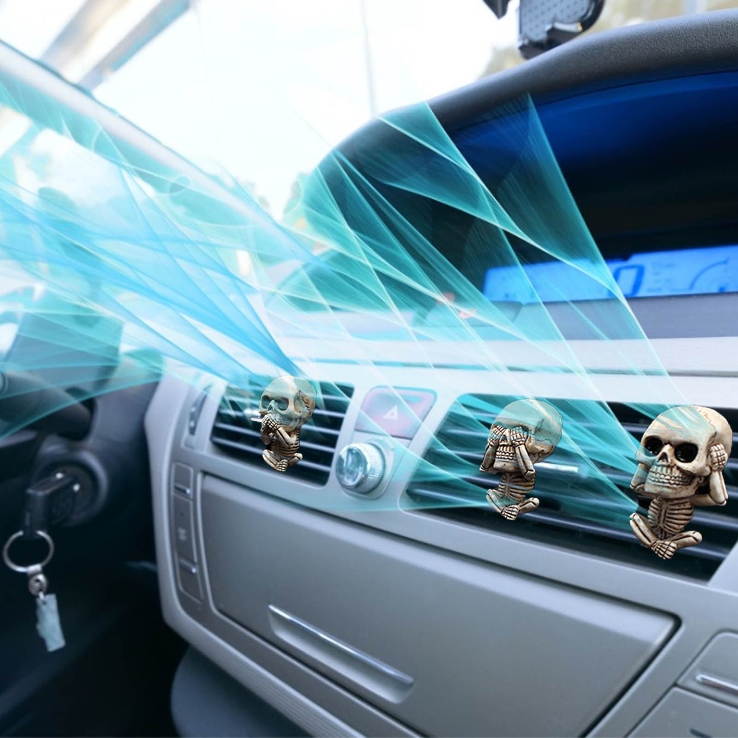 Creative Bone Skull Diffuser Car Decor