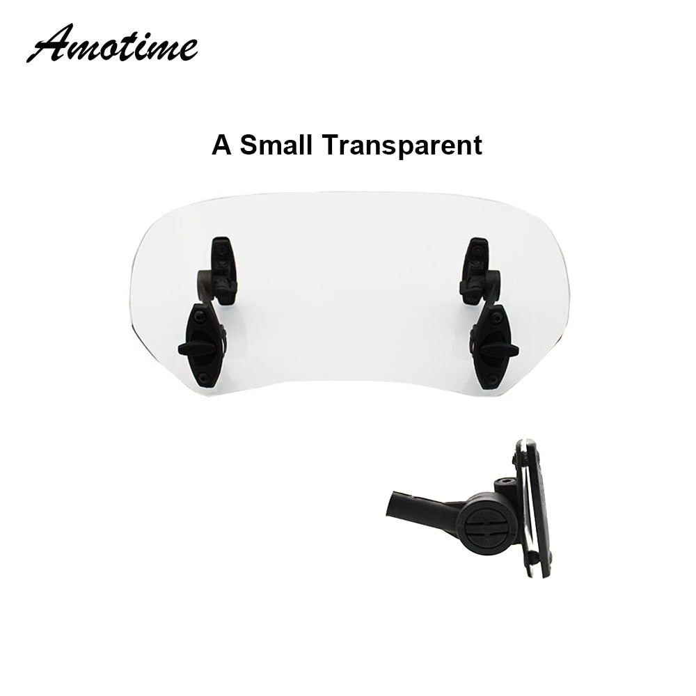 Motorcycle Risen Adjustable Wind Screen Windshield Spoiler Air