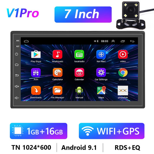 GPS Android Multimedia Player Universal 7" audio Navigation