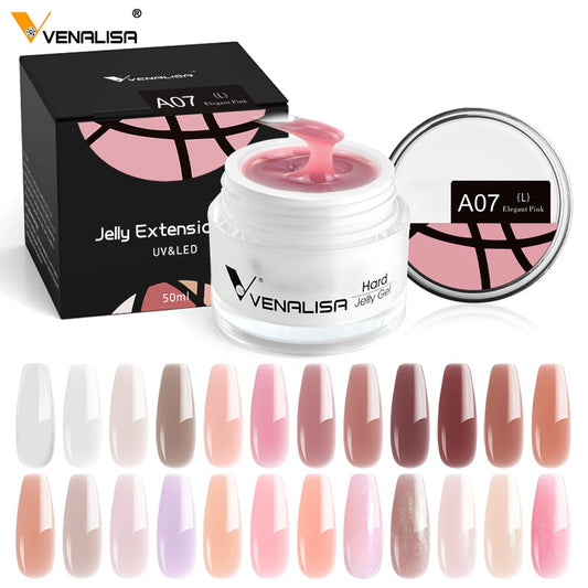 Beauty 15ml Jelly Extension Nail Gel French Nail Art DIY Glitter Poly Nail Gel