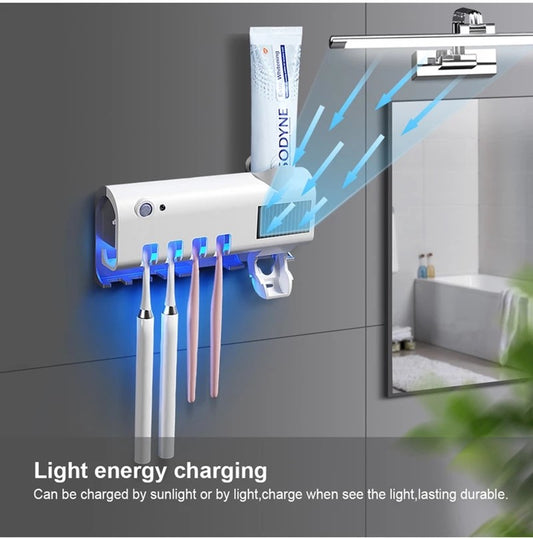 Smart Disinfection Toothbrush Holder Toothpaste Dispenser