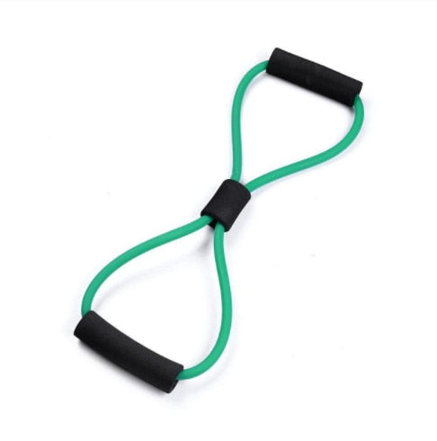 4 Resistanc Elastic Pull Ropes Exerciser Rower Belly Resistance Band