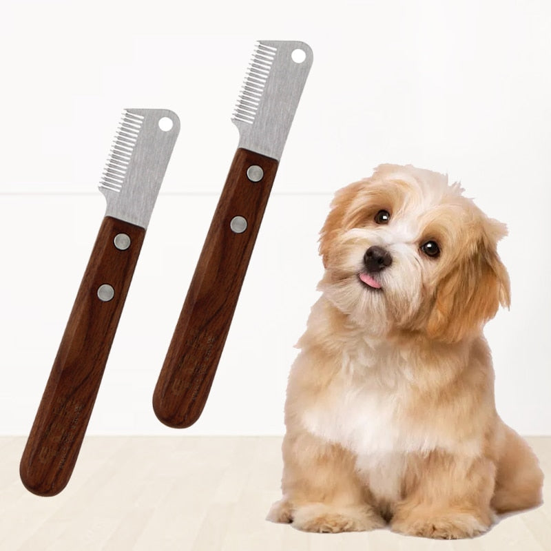 Pet Hair Removal Knife Dog Brush Grooming Tools
