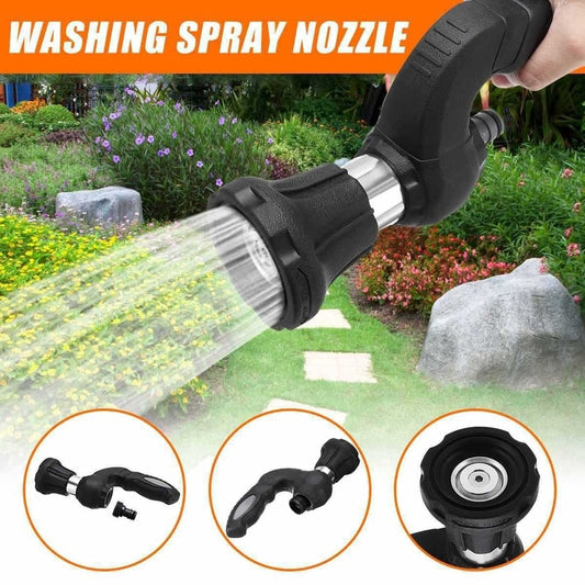Black Mighty Power Hose Blaster Fireman Nozzle Lawn