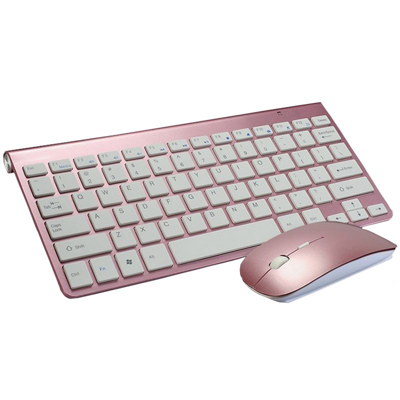 2.4G Wireless Keyboard and Mouse Protable Mini Keyboard Mouse Combo Set
