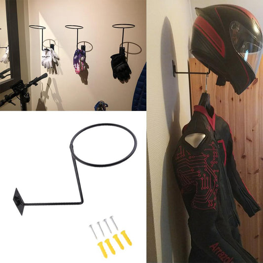 Steel Motorcycle Accessories Helmet Holder Hanger Rack Wall