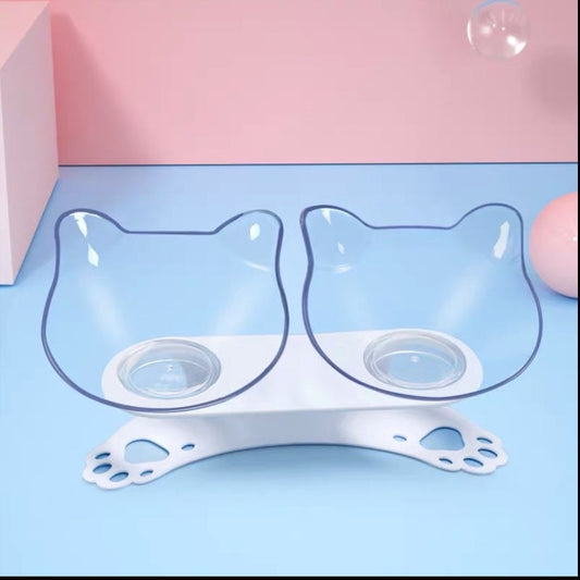 Non Slip Double Cat Bowl Dog Bowl Pet Feeding