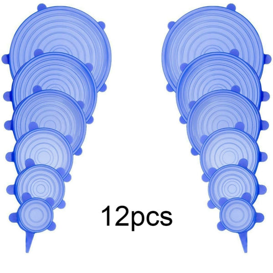 6 to 12pieces Silicone Stretch Lids Cover
