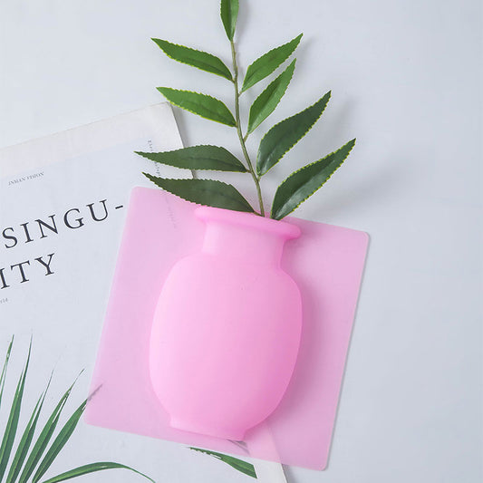 Sucker Silicone Sticky Magic Vase To The Wall Glass