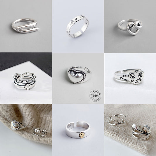 Genuine 925 Sterling Silver Rings