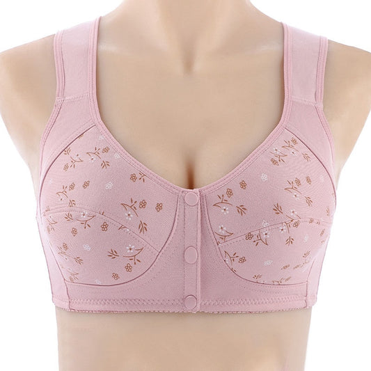 Women Front Closure Bra Comfortable Wide Shoulder Strap