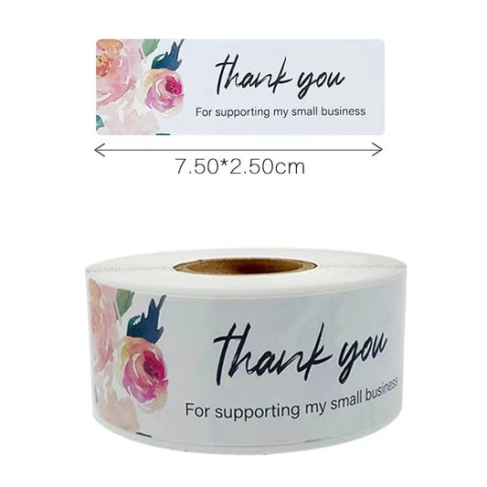 Thank You for Your Order Stickers Roll Seal Labels