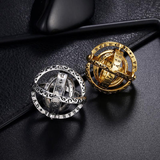 Vintage Astronomical Sphere Ball Ring