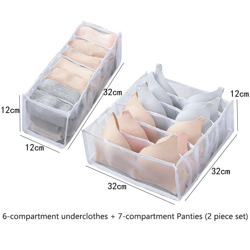 Sweater Clothes Storage Grid Boxes Organizer