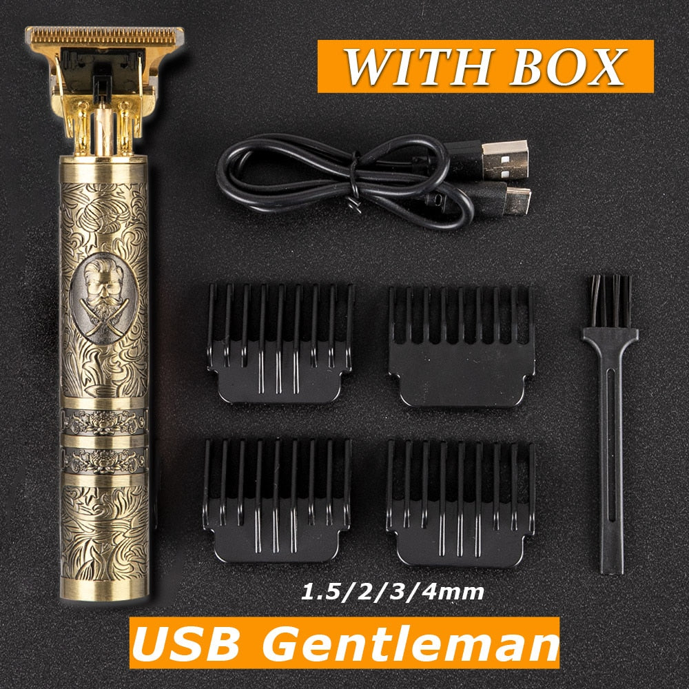 LCD Hair Clipper T9 For Men Professional Hair Cutting Machine Beard