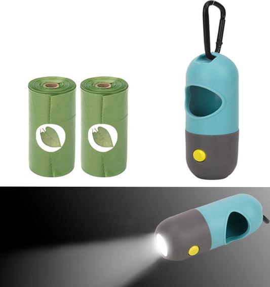 Degradable Dog Poop Bag Dispenser LED light Waste Bags