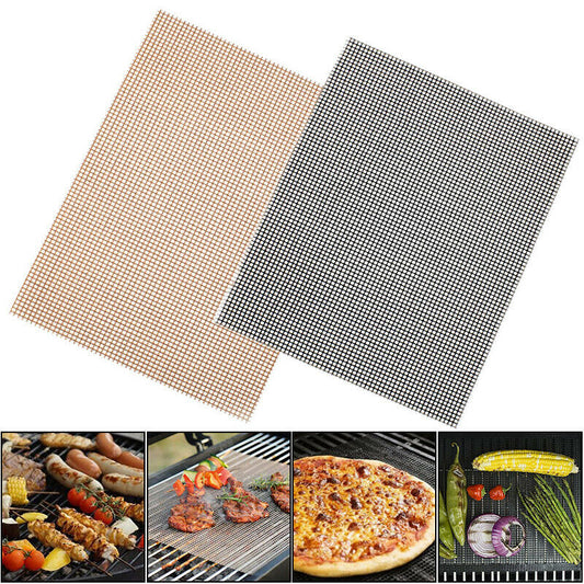 1 Piece BBQ Grill Pad Mat Non-stick Mesh Net