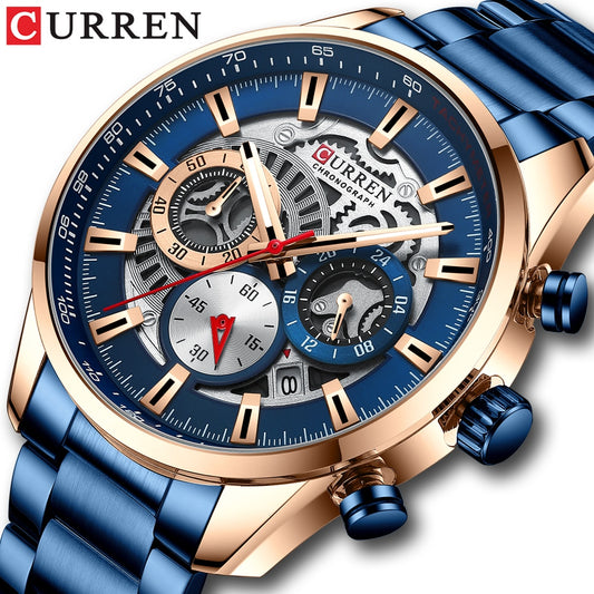CURREN New Men's Casual Sports Watch, Top Luxury Brand Men's Watch