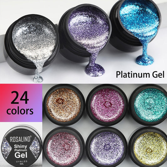 Beauty Gel Nail Polish Glitter Paint Hybrid Varnishes Shiny Top Base Coat