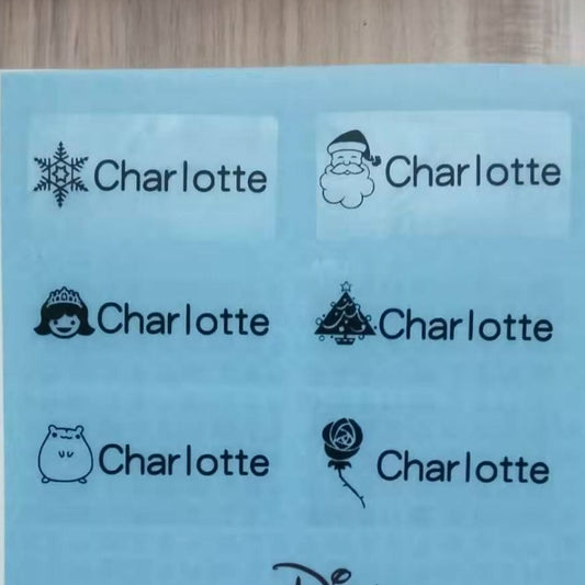 Name stickers Transparent Tag Sticker Customize