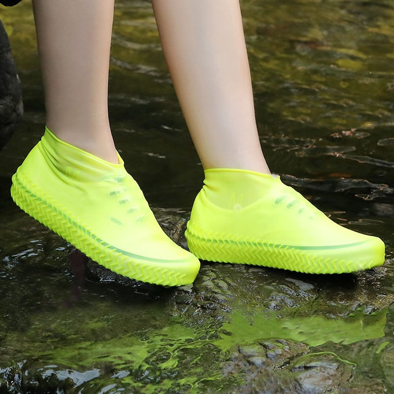 1 Pair Reusable Latex Waterproof Rain Shoes