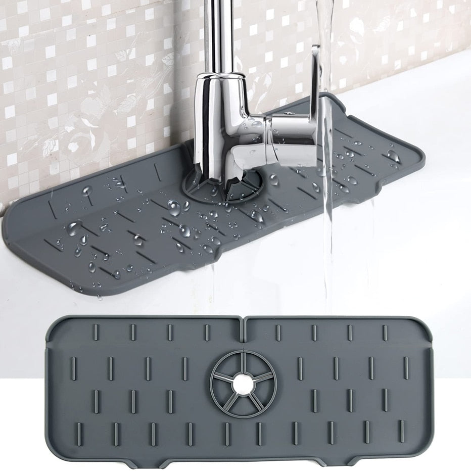 Kitchen Faucet Absorbent Mat Sink Splash Guard